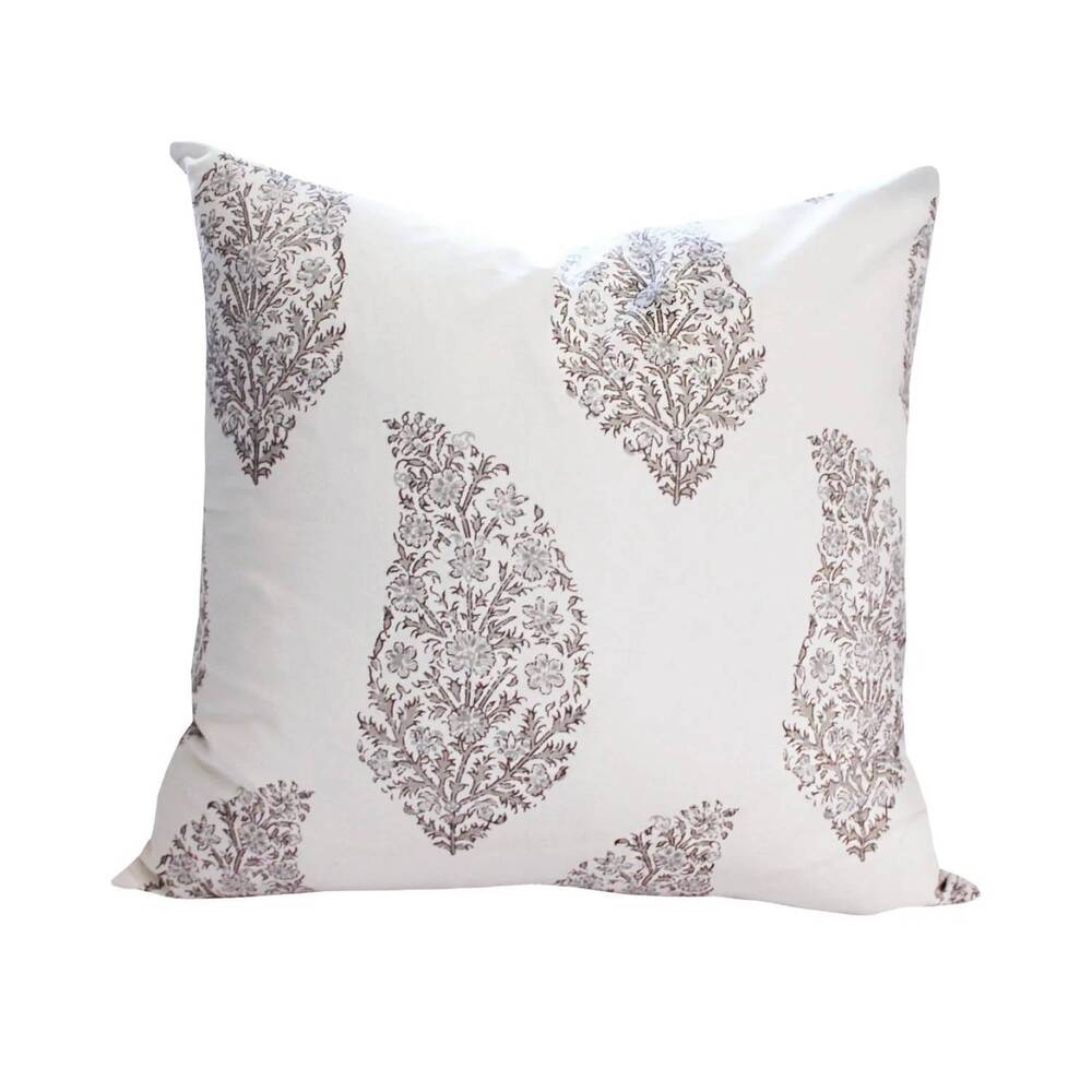 NEW PICTURA summit paisley pillow in warm grey
